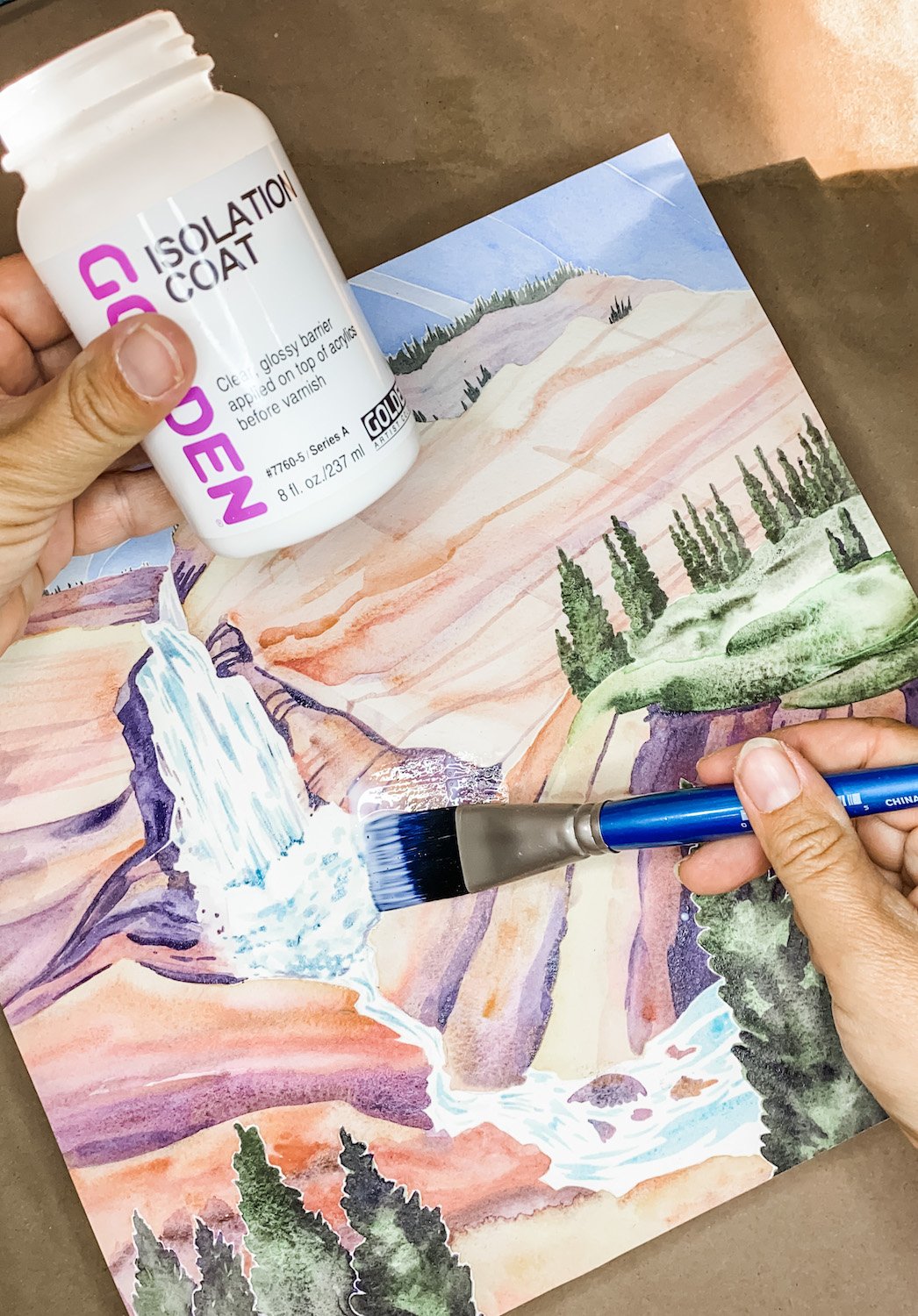 Tutorial- How to Varnish a Watercolour Painting and Mount on a Wood Panel